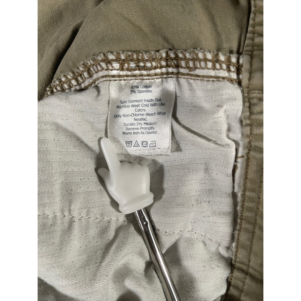 Eddie Bauer Heritage Fit Khaki Shorts Womens 10 Tan Cotton Stretch Utility Chino - Picture 3 of 6